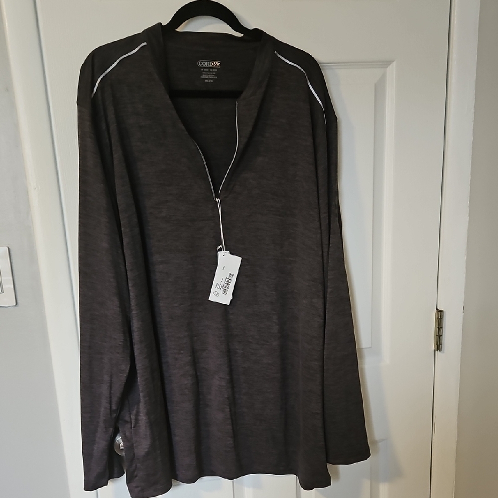 Heathered Gray Long Sleeve Top